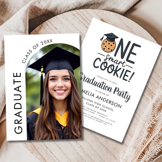 Ett Smart Cookie-Studentfest Arch-foto Inbjudningar (Skapare uppladdad)
