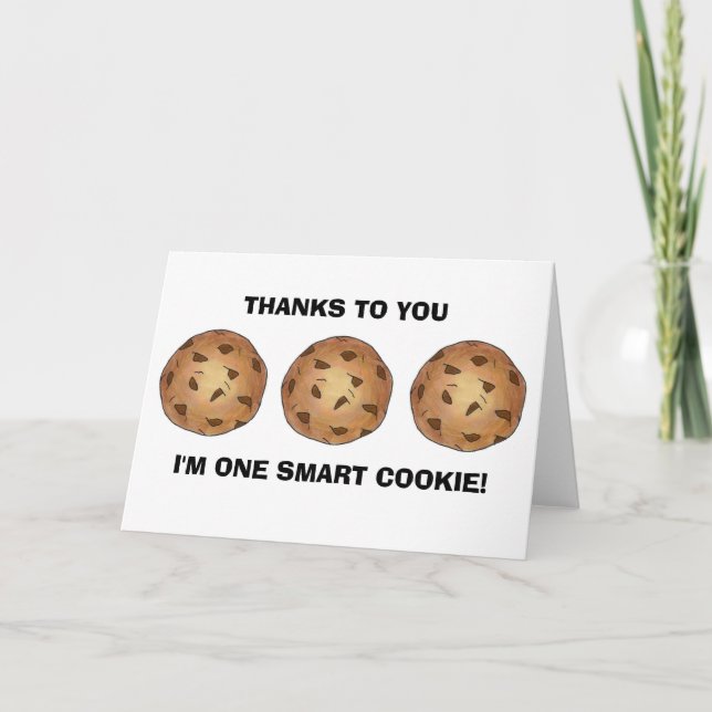 Ett Smart Cookie Teacher Tack Teaching Card Kort (Framsida)