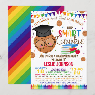 Ett Smart Kakor Examen Inbjudan