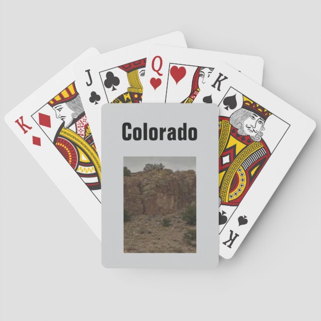 Ett snyggt Colorado-foto spelkort (Baksidan)