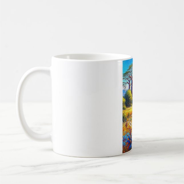 Ett snyggt kort för att  ditt hjärta - kaffemugg (Vänster)