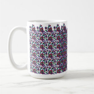 Ett sömlöst, symmetriskt mönster med upprepning kaffemugg