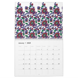 Ett sömlöst, symmetriskt mönster med upprepning kalender