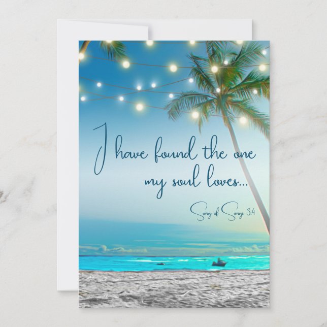 Ett sött Kärlek-land har hittat ett Tropiskt datum Meddelande (Framsida)