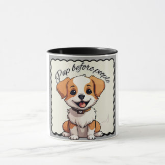 Ett sött marionettkaffe mugg