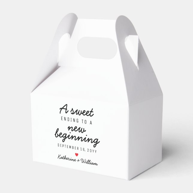 Ett sött slut på en ny inledande Anpassningsbar Presentaskar (Framsidan Sidan)