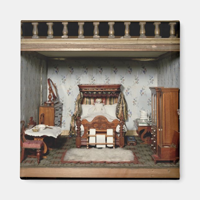 Ett sovrum i 'Mrs Bryants fritid', 1860 Magnet (Framsidan)