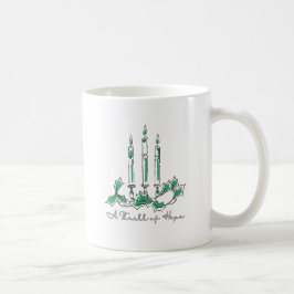 Ett spännande hopp Ljus Linjekonst Kaffemugg
