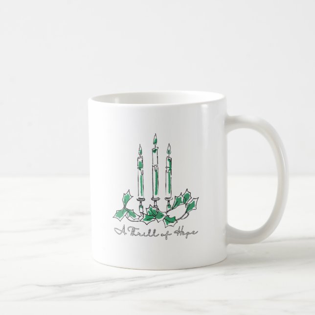 Ett spännande hopp Ljus Linjekonst Kaffemugg (Höger)