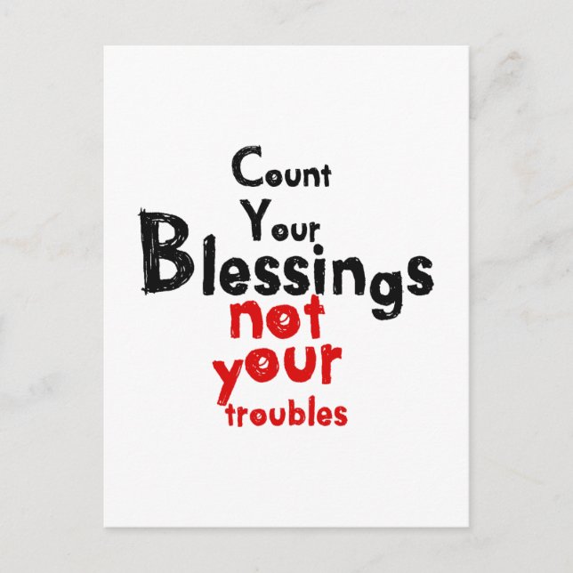 Ett speciellt meddelande varje dag vykort (Framsida)