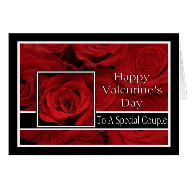 Ett Speciellt par Glad Alla hjärtans dag Ro Hälsningskort (Framsidan Horizontal)
