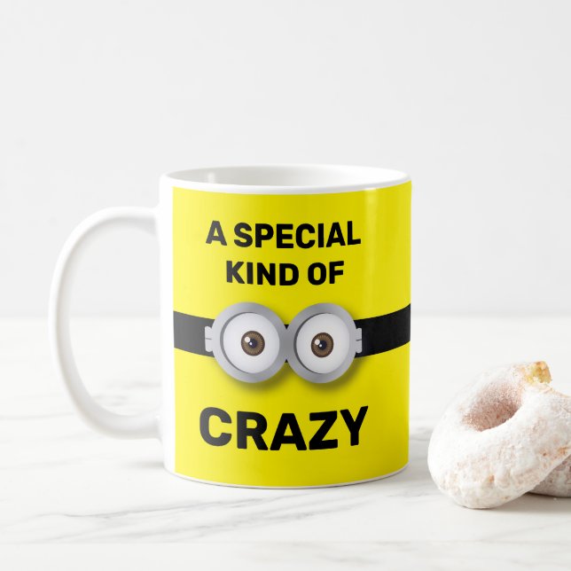 Ett speciellt slags galna, minimalt galet öga kaffemugg (Med munk)