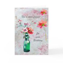 Ett Speciellt vänligt, vackert Blommigt födelsedag