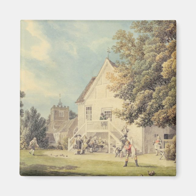 Ett spel av Bowls på Bowling-Grönten utanför B Magnet (Framsidan)