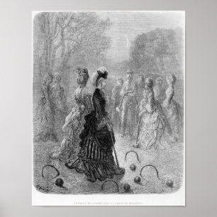 Ett spel av Croquet Poster
