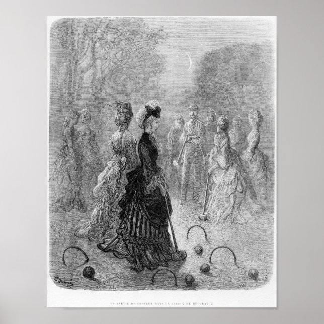 Ett spel av Croquet Poster (Framsidan)