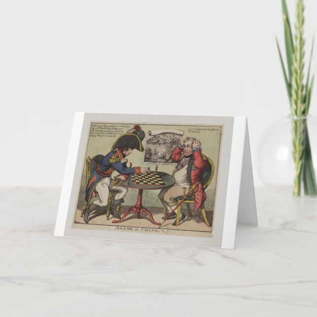 Ett spel i schack kort (Framsida)