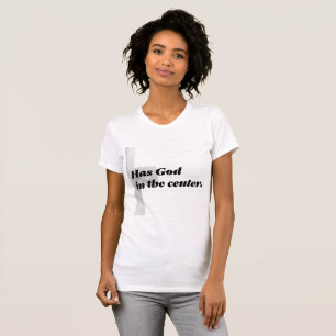 Ett starkt giftermål har guden i centrera tee shirt