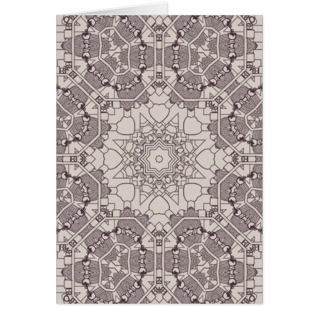 Ett Steampunk Mandaladiagram OBS Kort (Framsidan)