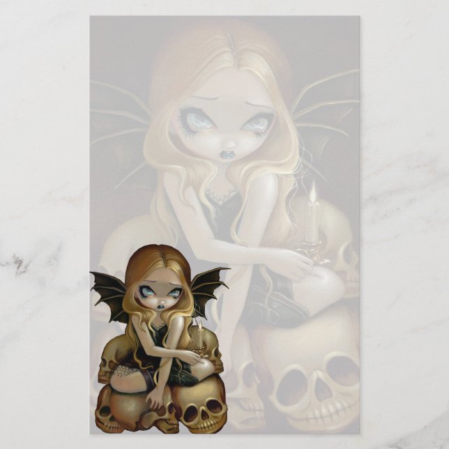 "Ett stearinljus i den mörka" brevpapperet Brevpapper (Framsida)