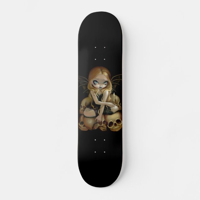 Ett stearinljus i den mörka gotiska felika skateboard bräda 21,5 cm (Framsida)