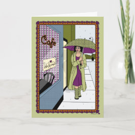 Ett steg i en Time_A_Hälsning Kort