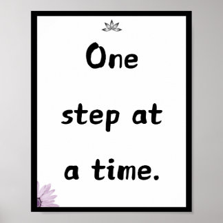 Ett steg i taget, offert poster