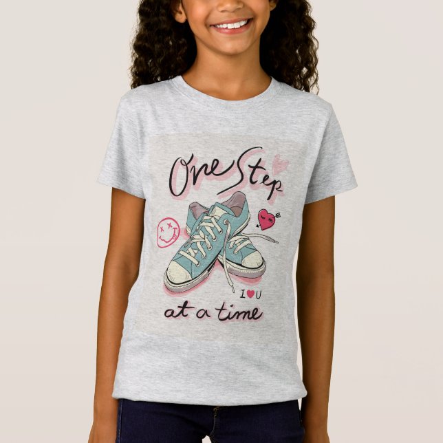 Ett steg i taget t shirt (Framsida)