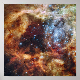 Ett stellärt daghem kallat R136 Poster