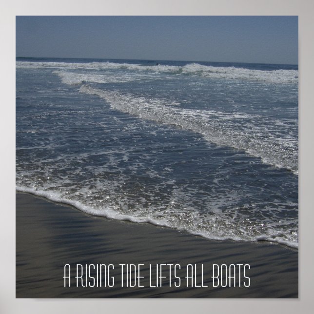 ETT STIGNING TIDE HISS ALL BOATS POSTER (Framsidan)