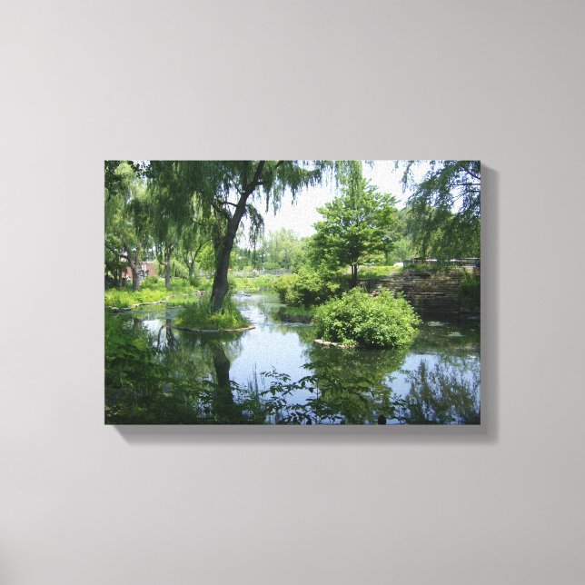 Ett stilla ögonblick i Chicago Canvastryck (Framsida)