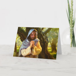 Ett stillastående och tyst hälsningskort kort