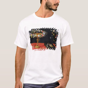 Ett stilleben av en Tazza med blommor T-shirt