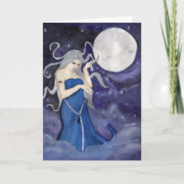 Ett stjärnhälsningskort kort