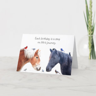 Ett stopp på liv resa: Grattis på födelsedagen Kort