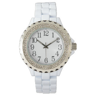 Ett stort antal kvinnor med rhinestone-klocka armbandsur