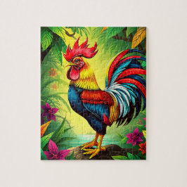 Ett stort barn i tupp pussel