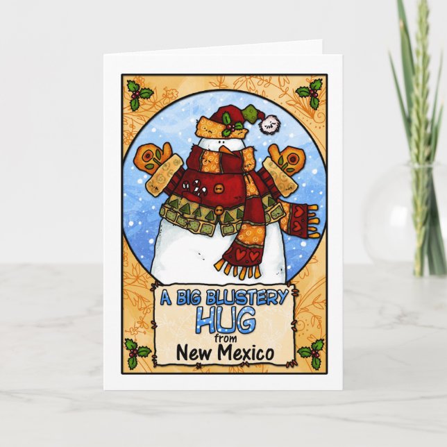Ett stort blåsthög från New mexico Helgkort (Framsida)