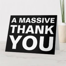 Ett stort hälsningskort för stora Tack Kort