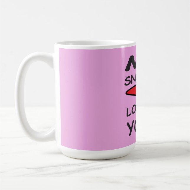 Ett stort kärlek-meddelande med design kaffemugg (Vänster)