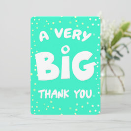 Ett stort tack från mig kort