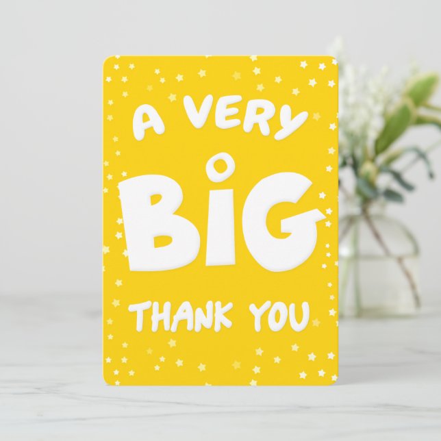 Ett stort tack från mig kort (Stående Fram)