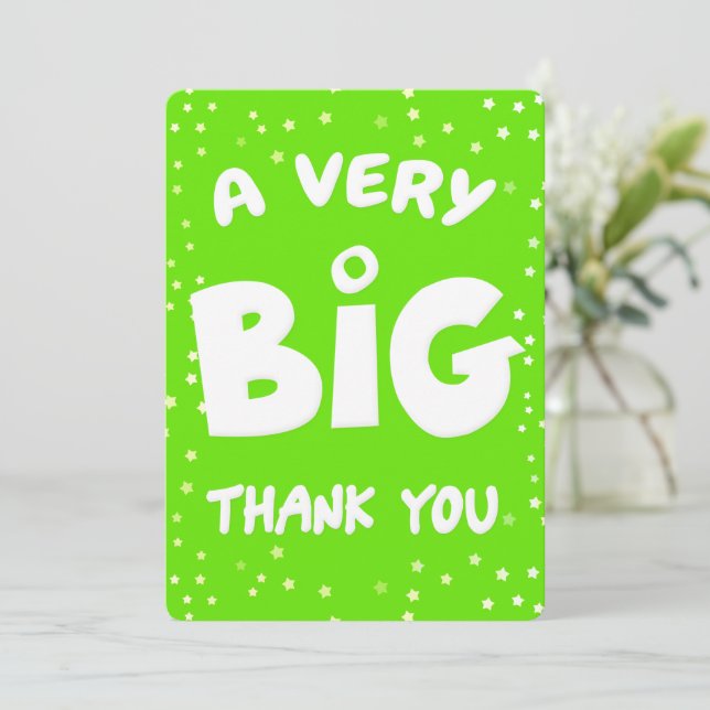 Ett stort tack från mig kort (Stående Fram)