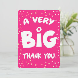 Ett stort tack från mig kort