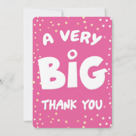 Ett stort tack från mig kort