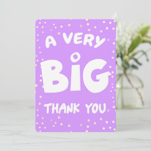 Ett stort tack från mig kort (Stående Fram)