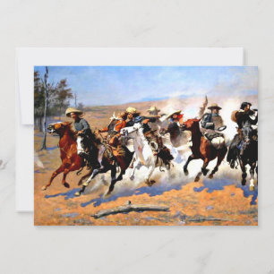 Ett streck för timern av Frederick Remington Kort
