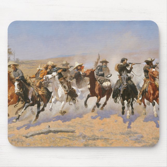 Ett streck för timmer från Frederick Remington Musmatta (Framsidan)