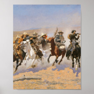 Ett streck för timmer från Frederick Remington Poster
