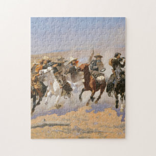 Ett streck för timmer från Frederick Remington Pussel